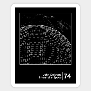 John Coltrane / Minimal Graphic Artwork Design Sticker